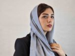 شال نخی ساده منگوله دار کد A102