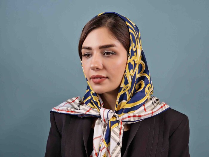 روسری ساتن ابریشم بربری کد A115